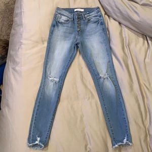 Kan Can high waisted skinny denim